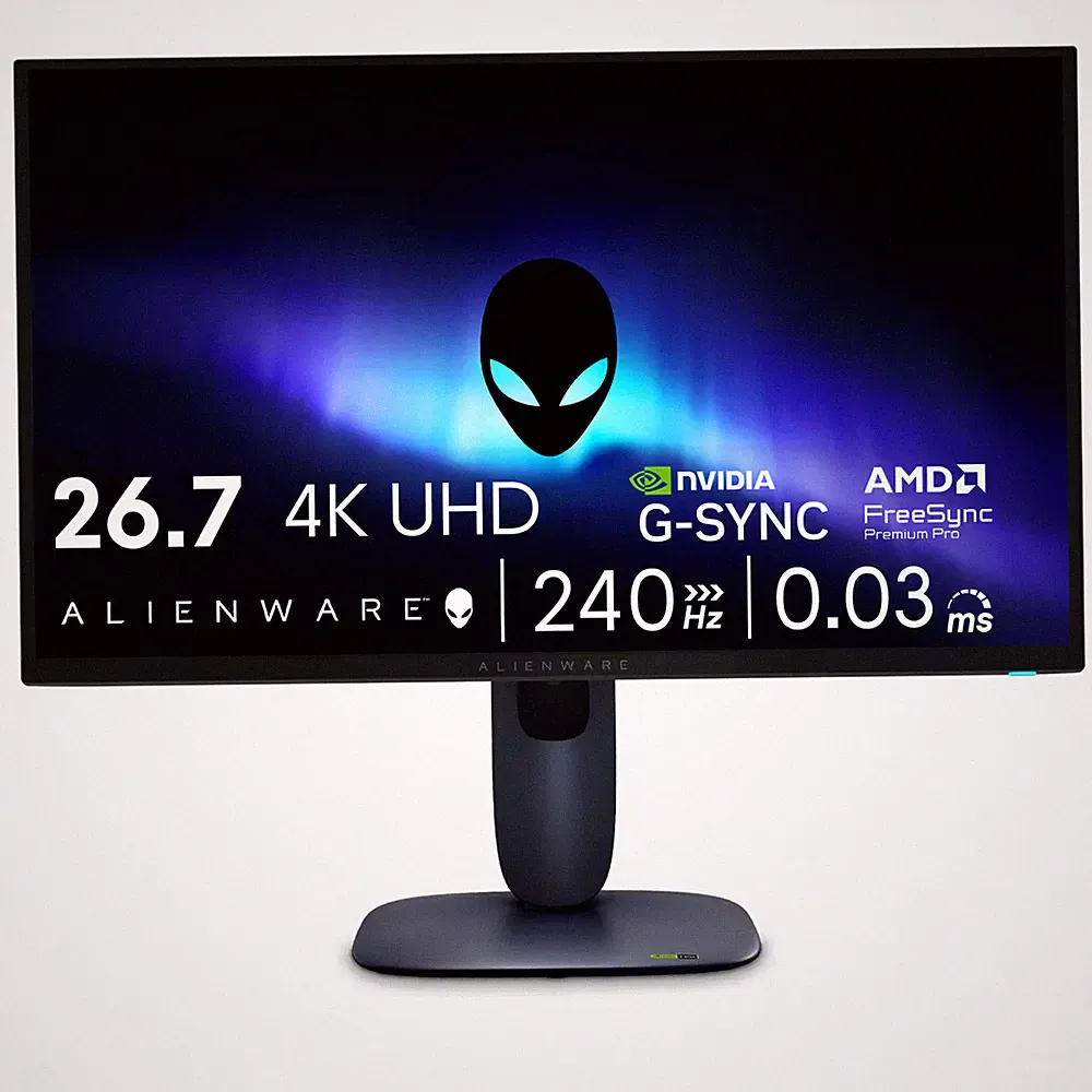 Alienware - AW2725Q 26.7" QD-OLED 4K UHD 240Hz 0.03-ms FreeSync Premium Pro G...