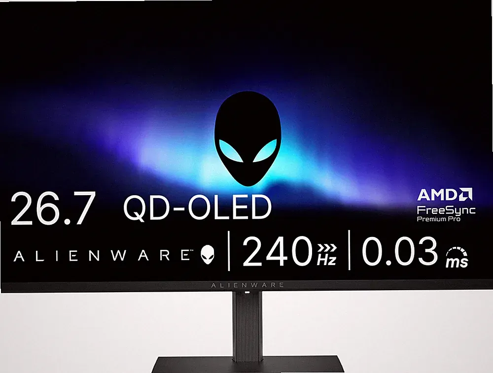 Alienware - AW2726DM 27" QD-OLED QHD 240Hz 0.03ms FreeSync Premium Pro Gaming...