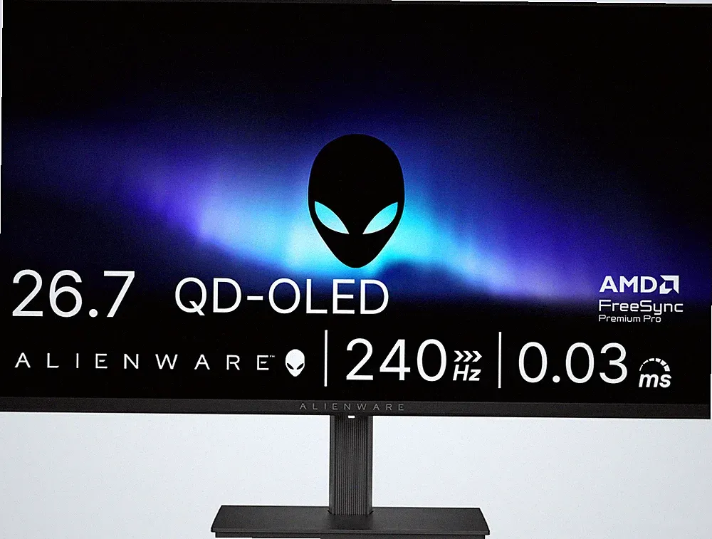 Alienware - AW2726DM 27" QD-OLED QHD 240Hz 0.03ms FreeSync Premium Pro Gaming...