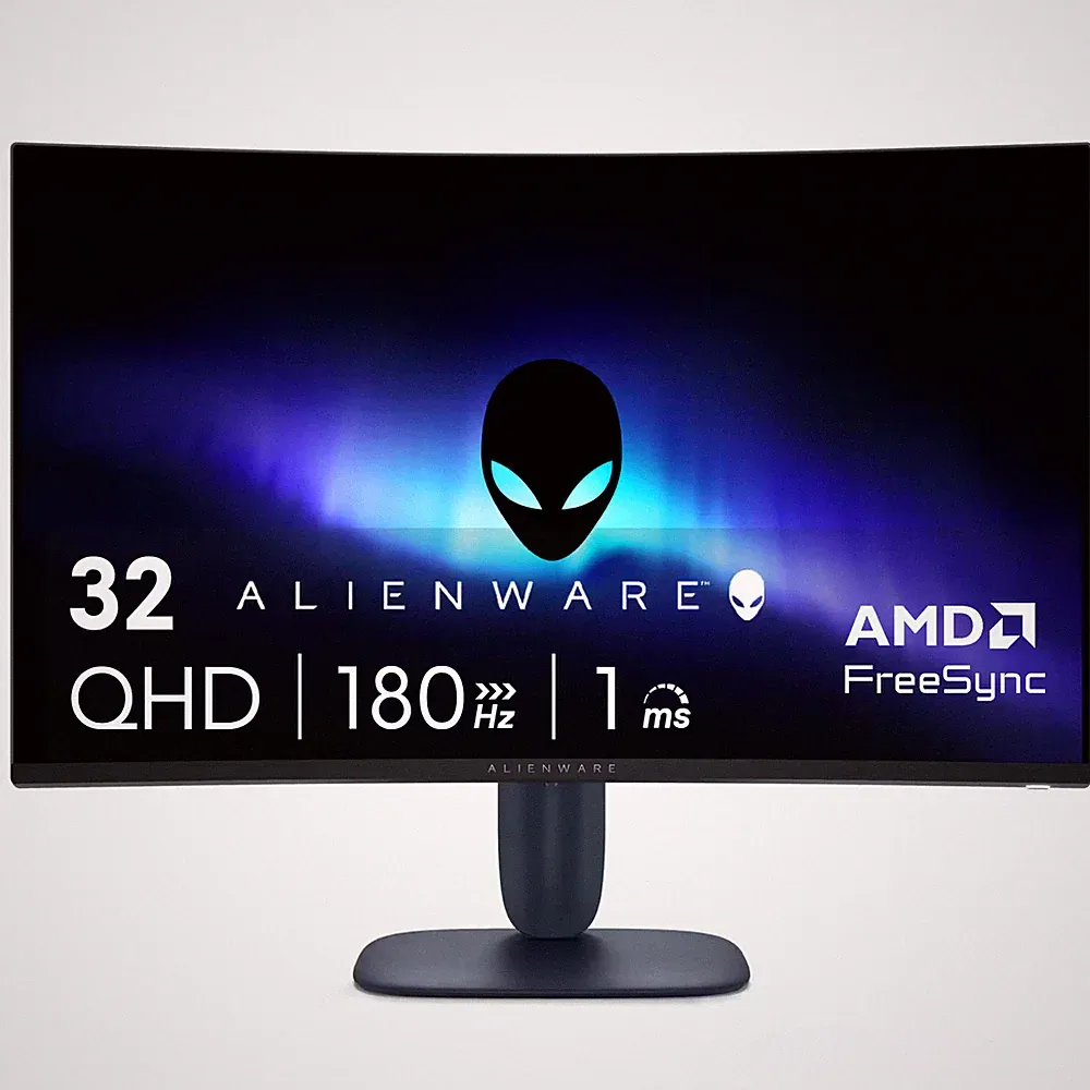 Alienware - AW3225DM 32" VA LED Curved QHD 180Hz 1ms FreeSync Gaming Monitor...