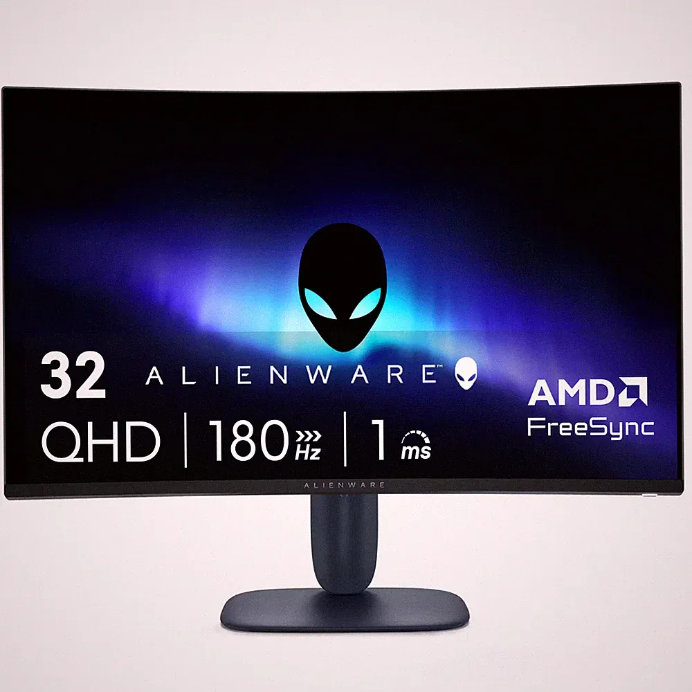 Alienware - AW3225DM 32" VA LED Curved QHD 180Hz 1ms FreeSync Gaming Monitor...