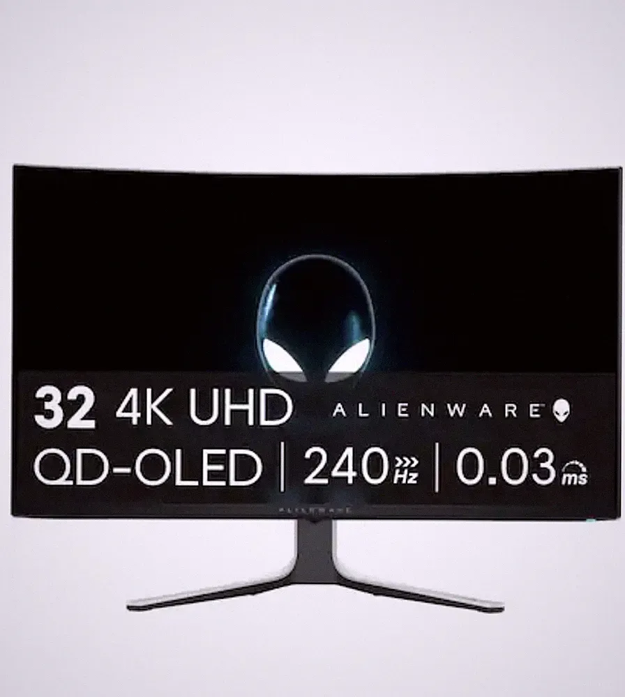 Alienware - AW3225QF 32" QD-OLED Curved 4K UHD 240Hz .03-ms G-SYNC Compatible...