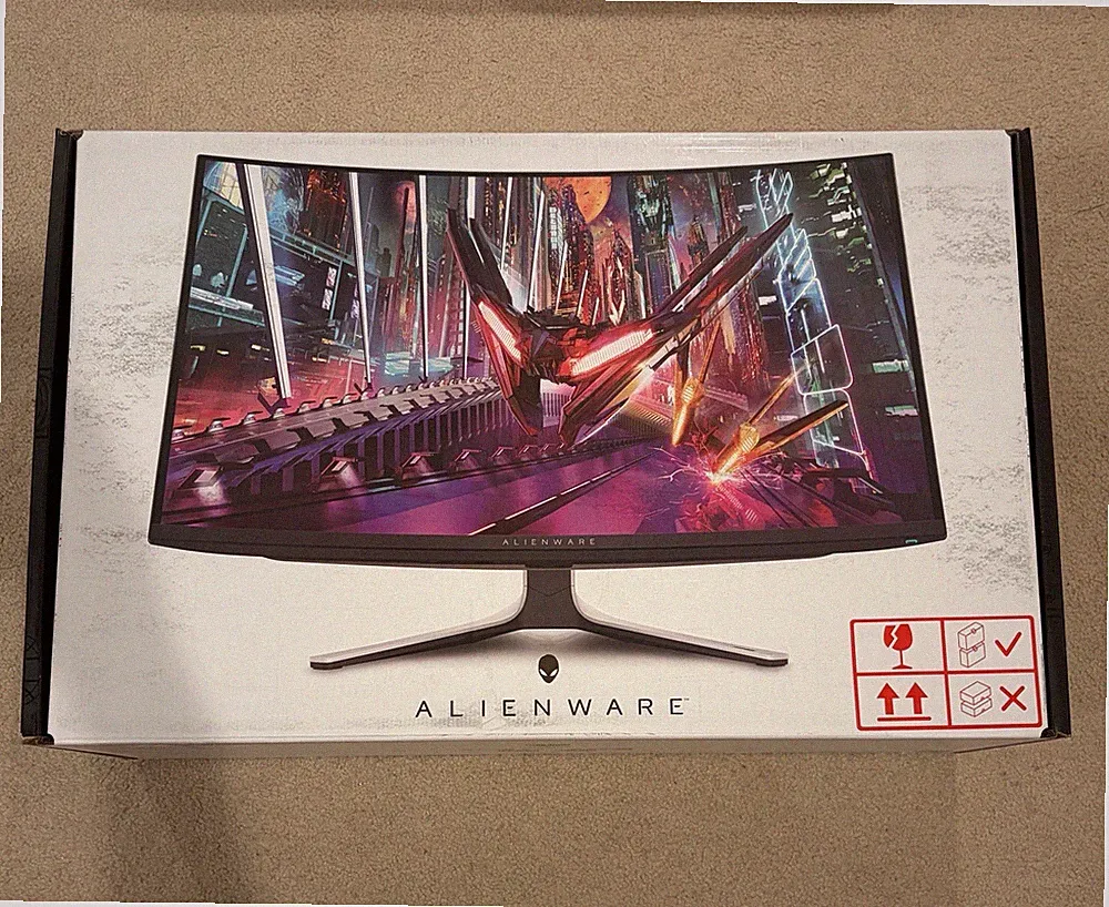 Alienware AW3225QF 32" QD-OLED Curved Gaming Monitor 4K White/Black