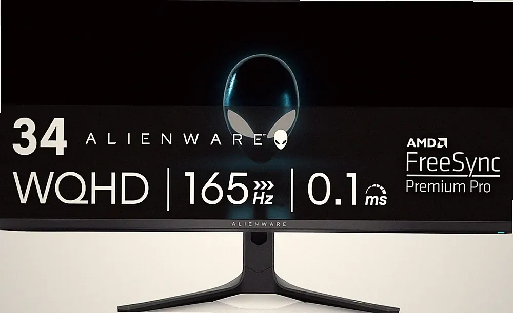 Alienware AW3423DWF 34in Curved Ultrawide QD-OLED 3440x1440 165Hz Gaming Monitor