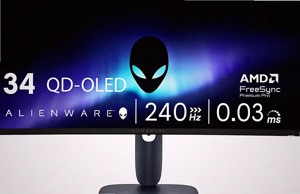Alienware - AW3425DW 34" QD-OLED UWQHD 240Hz 0.03ms FreeSync Premium Pro Curv...