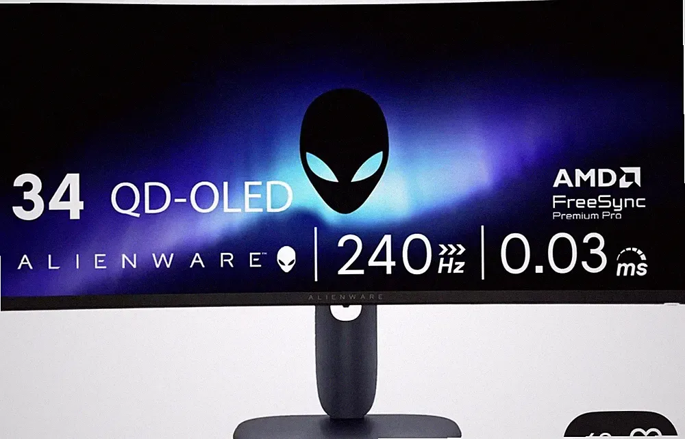 Alienware - AW3425DW 34" TFT QD-OLED Curved WQHD 240Hz 0.03ms FreeSync Gaming...