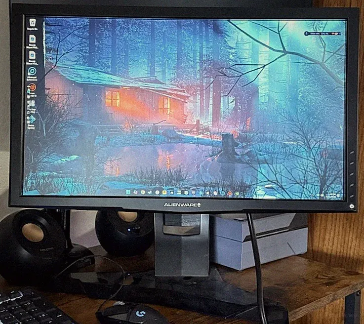 Alienware OptX AW2210t 22' 1920 x 1080 75Hz Gaming Monitor-Tested w HDMI Cord