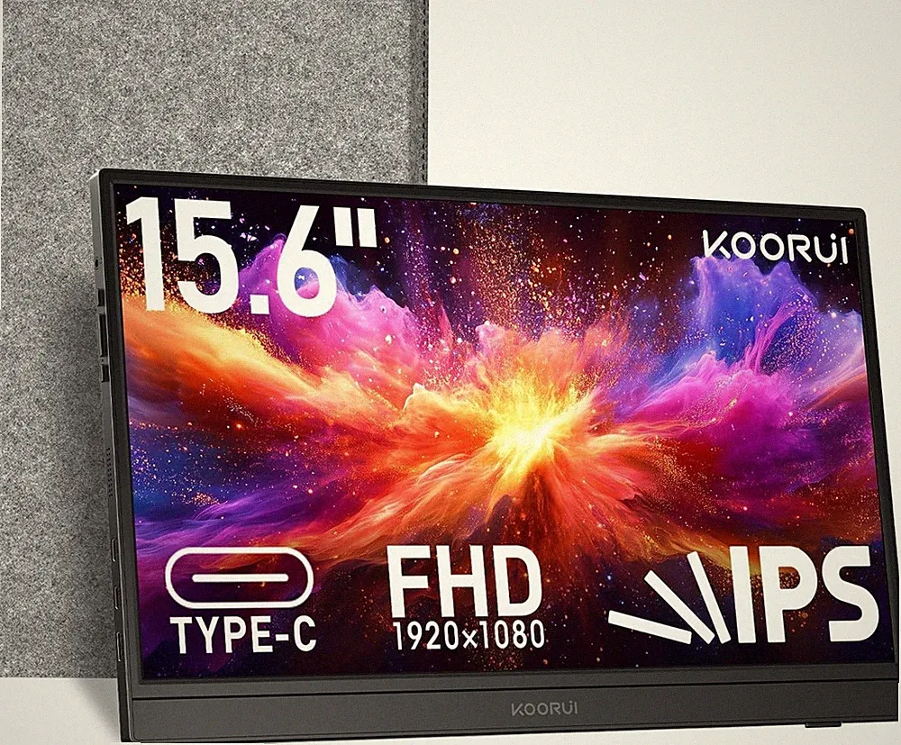 All-in-One 15.6 Inch Portable FHD Display - Perfect for Gamers and Professionals