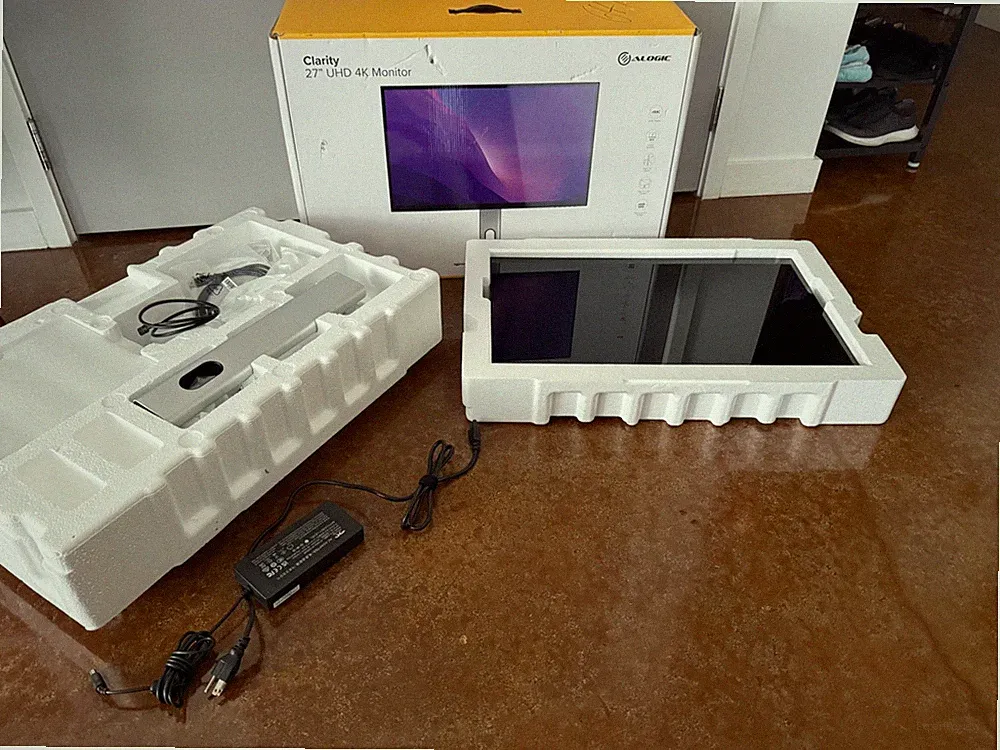 ALOGIC Clarity 27” 4K UHD Monitor USB-C 90W PD Adjustable Stand - Free Shipping