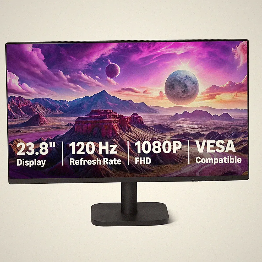 Amazon Basics 23.8 inch 1080P Computer Monitor 120 Hz HDMI DP VGA VESA