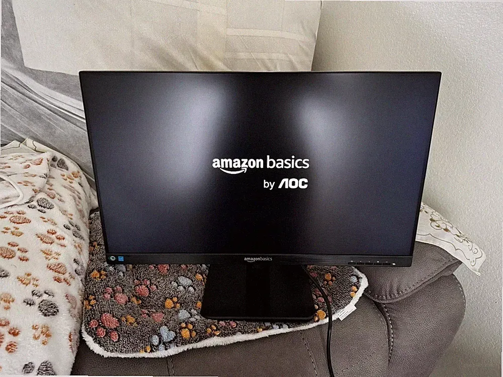 Amazon Basics 24 Inch Monitor Powered with AOC Technology, FHD 1080P, 75hz