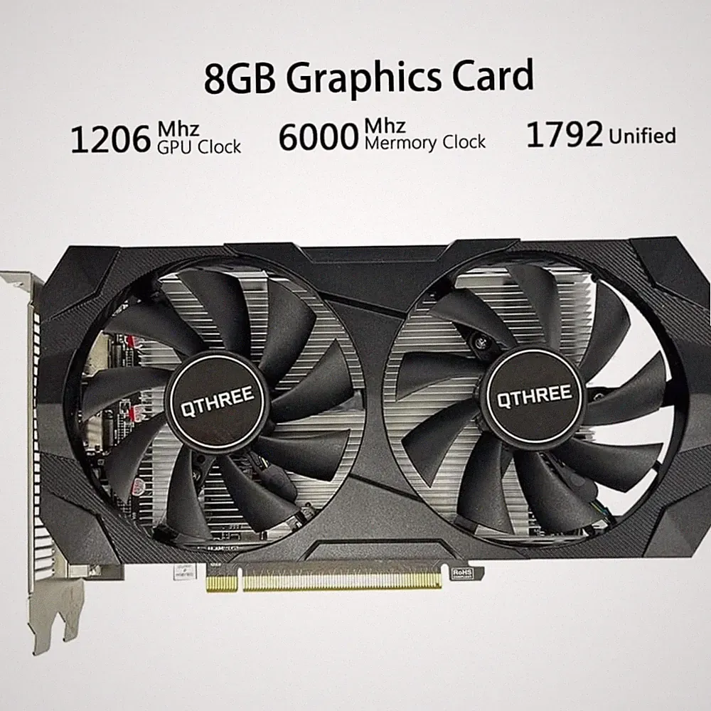AMD Radeon RX 560 XT 8GB GDDR5 Gaming Graphics Card$