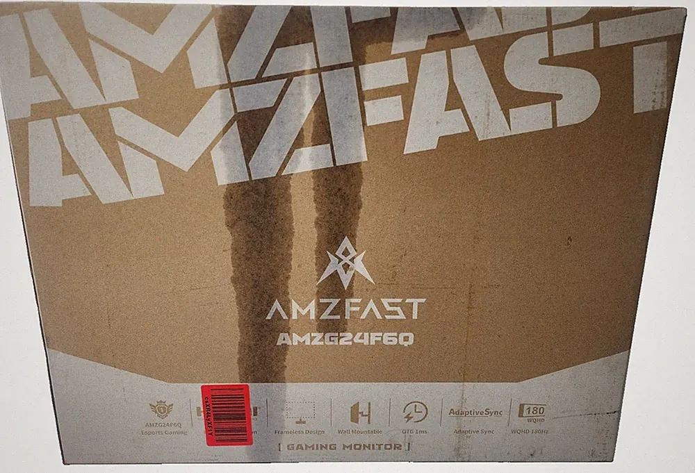 Amzfast 24" Gaming Monitor Fast IPS Monitor 180Hz Built in Speakers 1ms G-SYNC