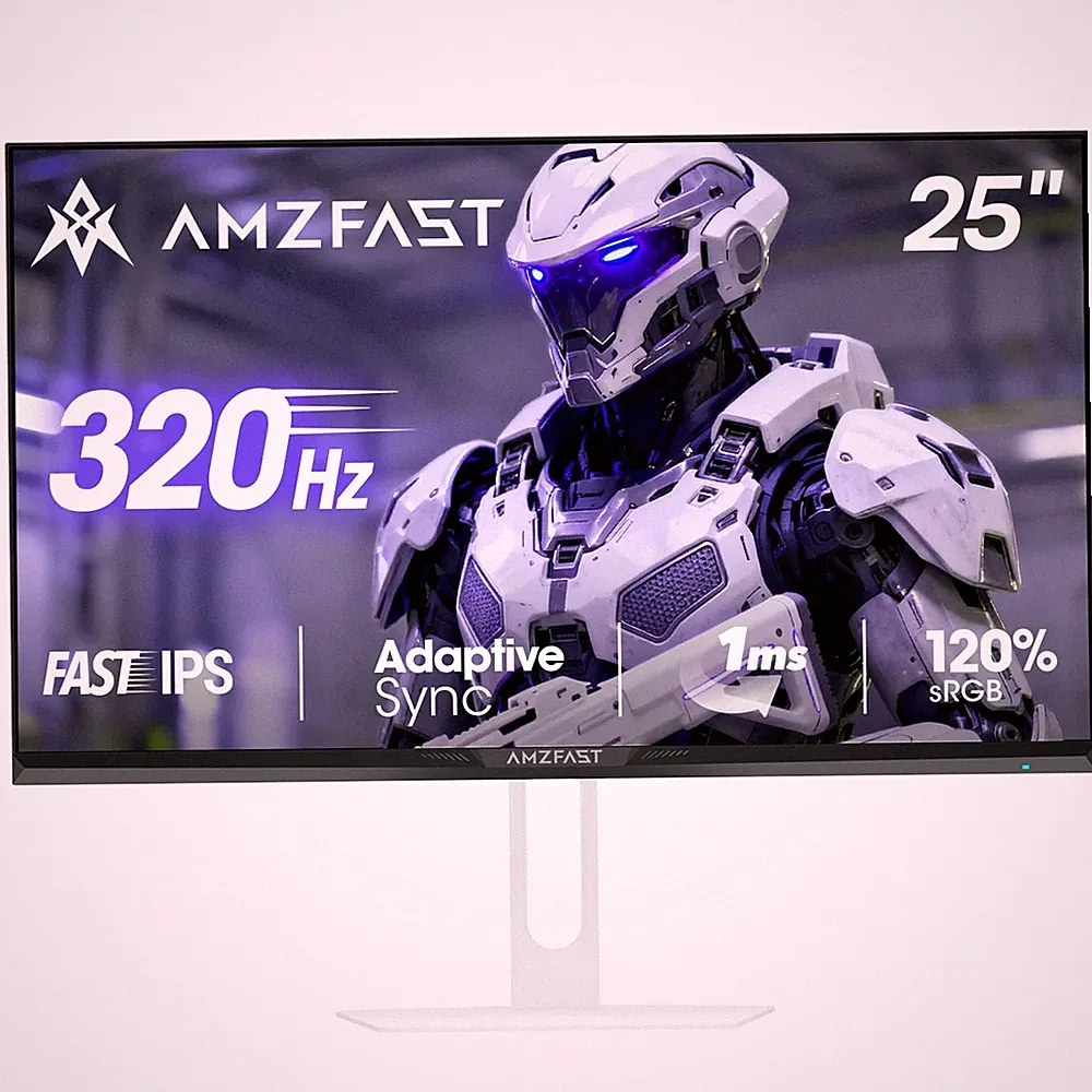 Amzfast 25 Inch White Gaming Monitor 320Hz/300Hz/240Hz, FHD 1080P 1ms Fast IP...