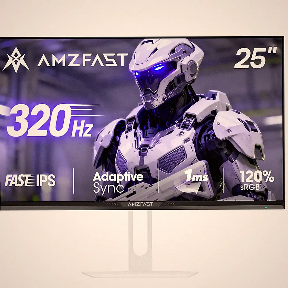 Amzfast 25 Inch White Gaming Monitor 320Hz/300Hz/240Hz, FHD 1080P 1ms Fast IP...