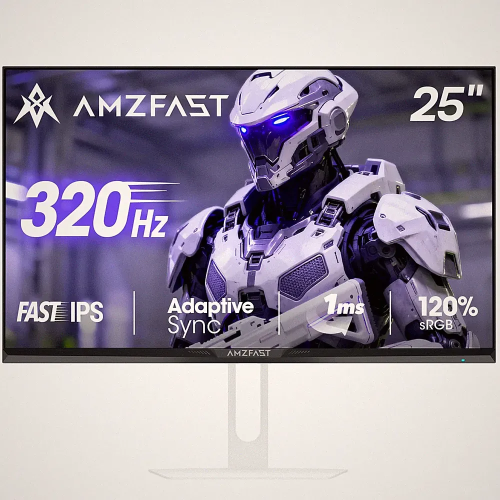 Amzfast Gaming Monitor 25 Inch 320Hz FHD 1ms IPS Model AMZG25F6F
