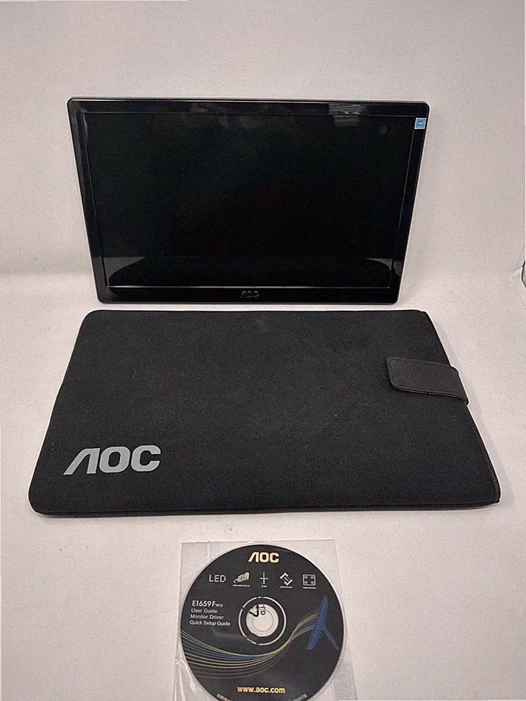 AOC 15.6 Inch Portable Monitor E1659FWU FHD 1366x768 60Hz USB 3.0 No USB Cable