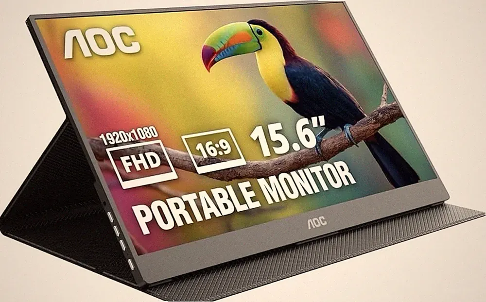 AOC 15.6” Portable Monitor (16T20) – FHD 1080p | IPS | USB-C