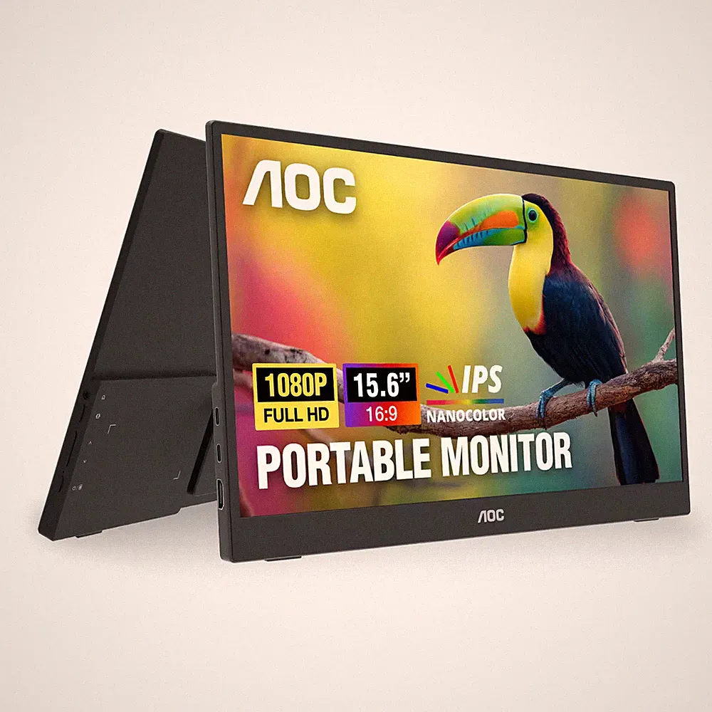 AOC - 16T35 15.6" IPS Panel Portable Monitor, LED, FHD (1920x1080), USB-C - B...