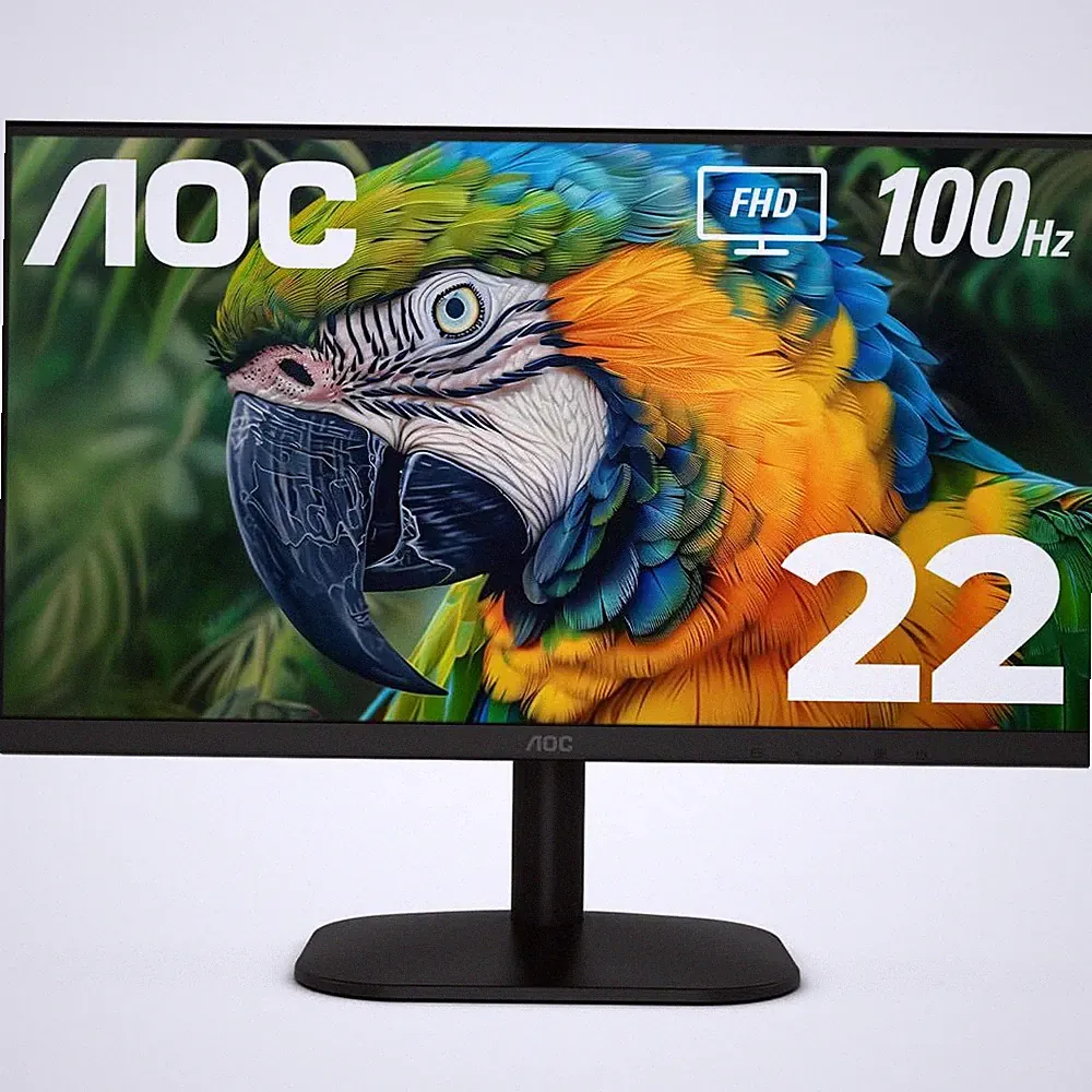 AOC 22B2HM2 22 Inch FHD Monitor 100Hz Refresh Rate HDR Widescreen VA Panel