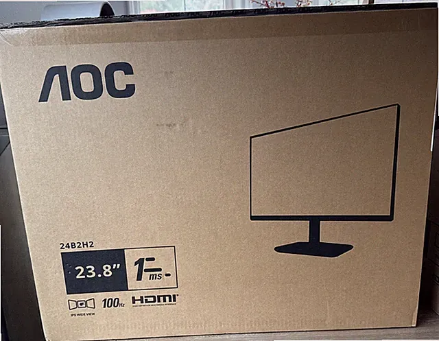 AOC 24” Monitor, 24b2h2 , 1ms 100 Hz. IPS display
