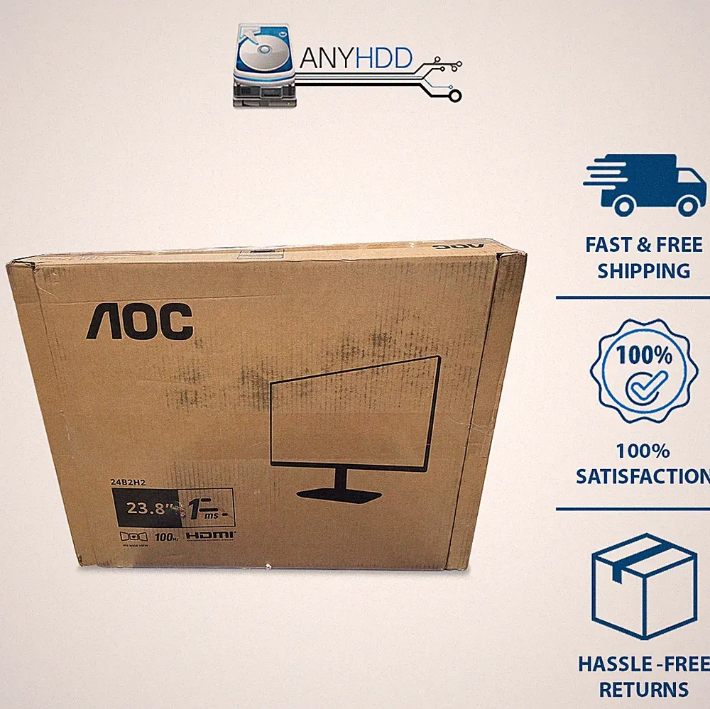AOC 24B2H2 24” Full HD Monitor – Factory Box – Used