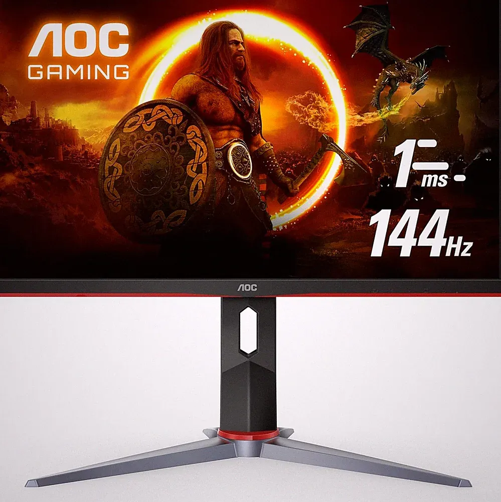 AOC 24G2 24" 144Hz Full HD WLED Gaming Monitor - Black Red