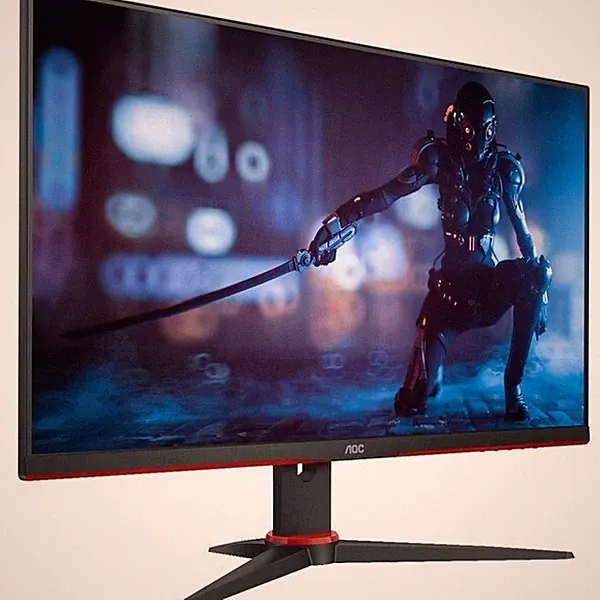 AOC 24G2SE 23.8" Full HD LED Gaming LCD Monitor - Black, Red