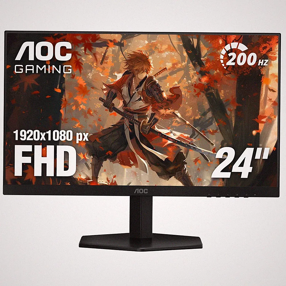 AOC 24G42HE 24 inch Gaming Monitor 1920x1080 200Hz, IPS Panel