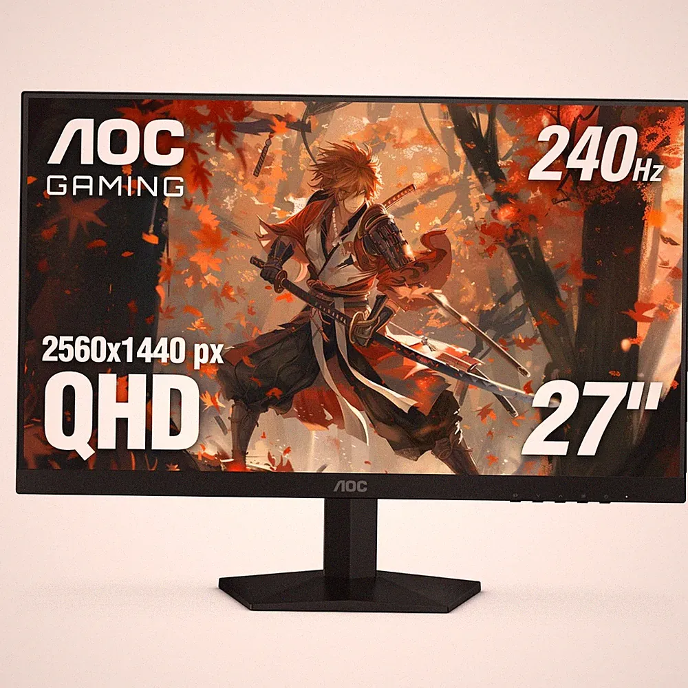 AOC 27" Gaming Monitor QHD 260Hz Overclocked IPS NVIDIA G-SYNC Q27G41ZE