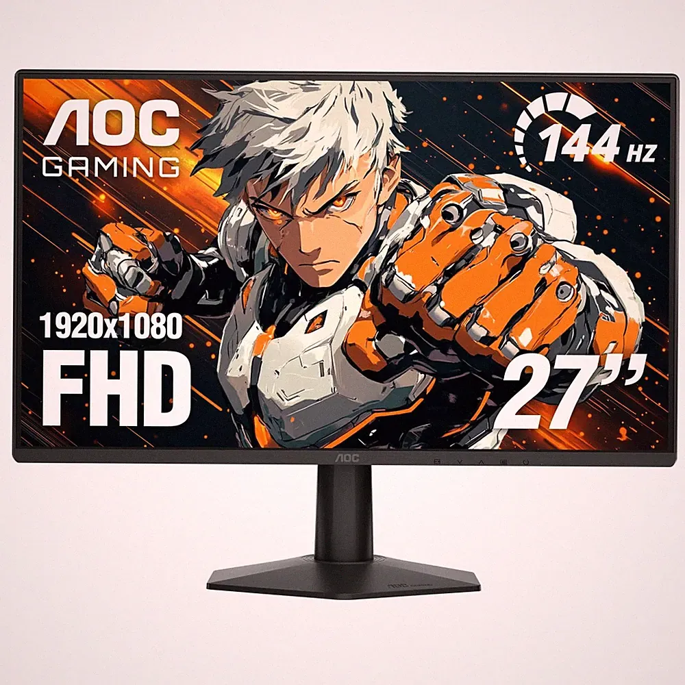 AOC 27 Inch Gaming Monitor FHD 144Hz Fast IPS 0.5ms HDR, 27G51F