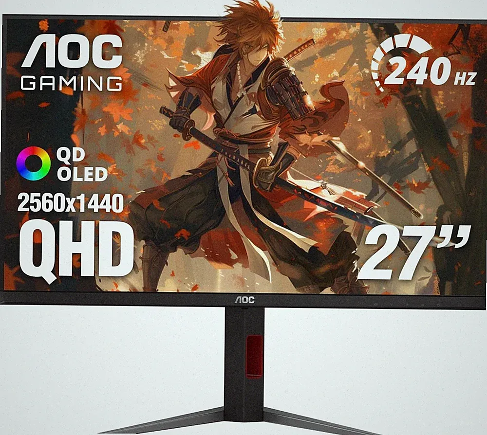 AOC 27 Inch OLED Gaming Monitor (QD-OLED), 1440p QHD 2560x1440, 240Hz, Q27GAZDV