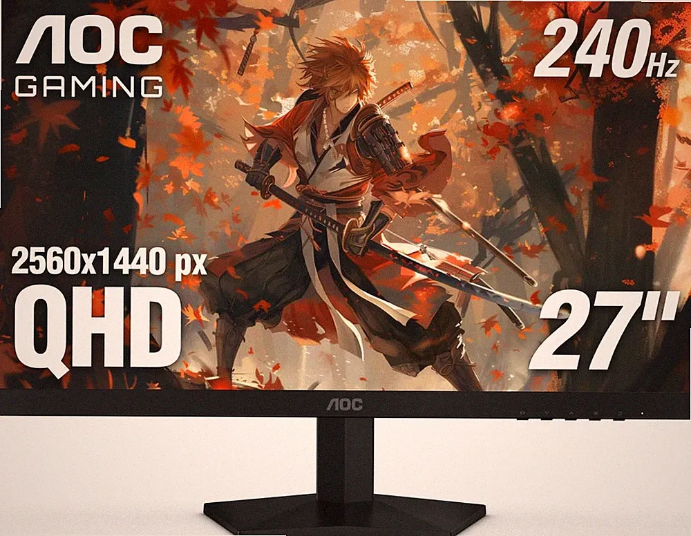 AOC 27 Inch QHD Gaming Monitor 240Hz 0.3Ms, Overclock 260Hz, IPS, Q27G41ZE