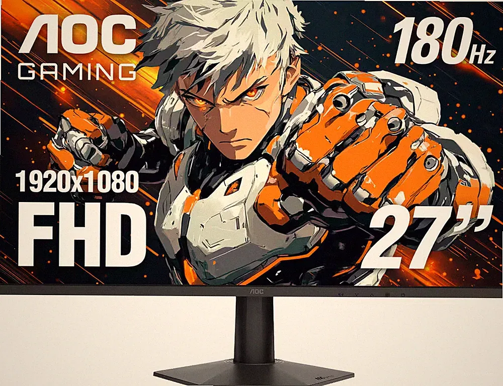 AOC - 27G50F2 27" IPS Panel, LED, FHD, G-Sync Compatible, 180hz Gaming Monito...