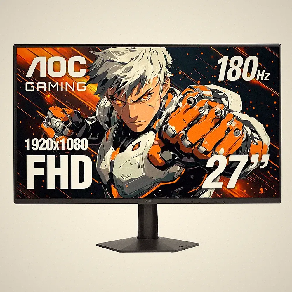 AOC 27G50F2 27" IPS Panel, LED, FHD, G-Sync Compatible, 180hz Gaming Monitor