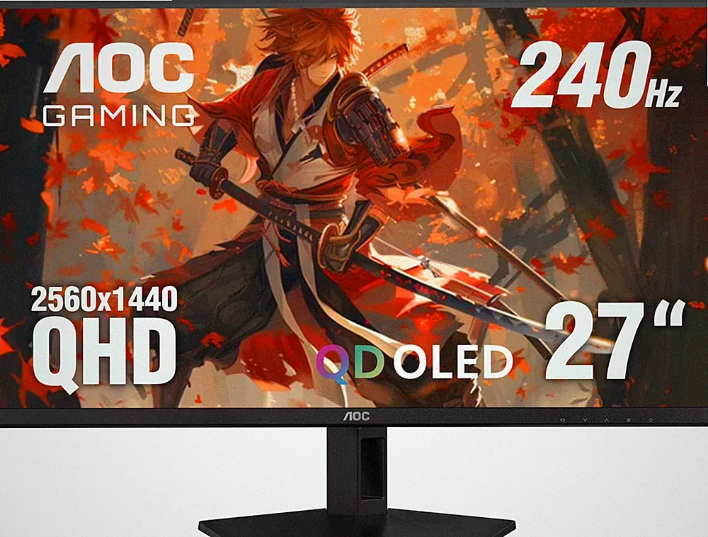 AOC - 27QD-OLED, QHD, 240hz, G-Sync Compatible, .03ms, Gaming Monitor - Black