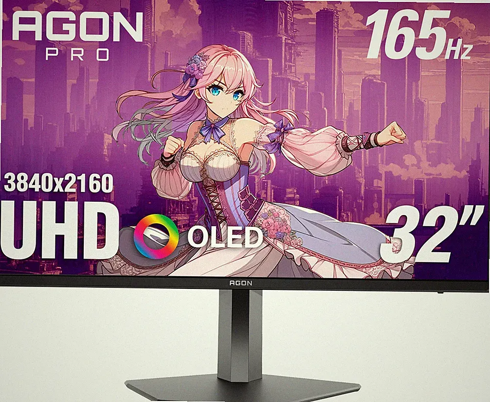 AOC - 31.5" AG326UD QD-OLED, UHD, 165hz Gaming Monitor - Black