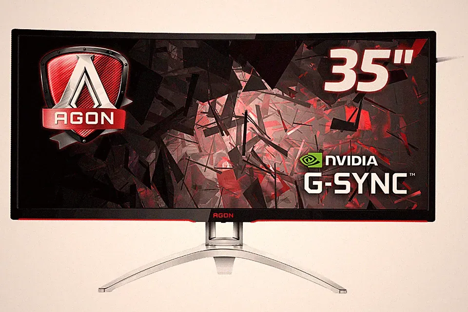 AOC AGON AG352UCG 35" Curved WQHD (21:9 3440x1440)) Gaming Monitor G-SYNC (READ)