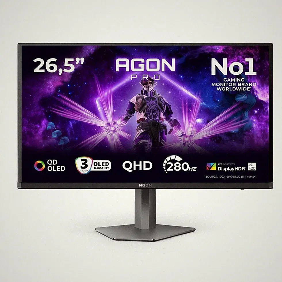 AOC Agon PRO 27" QD-OLED Gaming Monitor QHD 2560x1440 240Hz HDR400 AG276QZD2