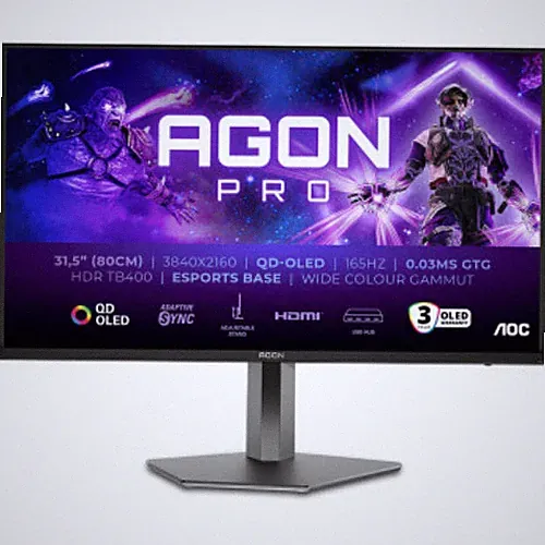 AOC AGON PRO 31.5" 4K UHD 165Hz 0.03ms OLED Gaming Monitor 16:9 HDMI AG326UD