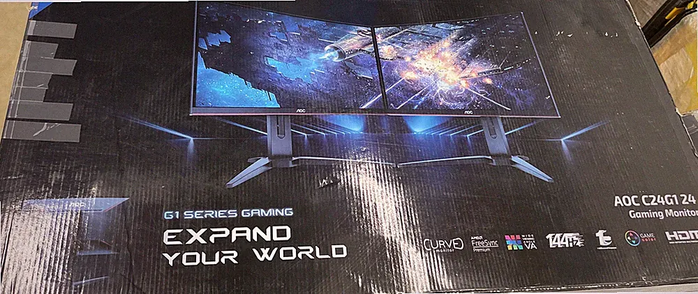 AOC C24G1 24in. Gaming Monitor - Black BNIB