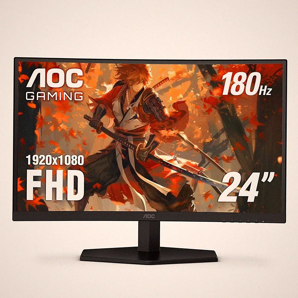 AOC C24G42E 24 inch Curved Gaming Monitor 180Hz 1080p 0.5ms