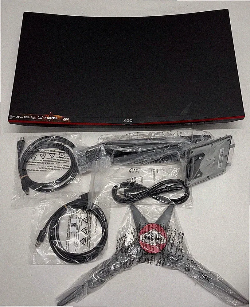 AOC C27G2Z 27" Curved Frameless Ultra-Fast Gaming Monitor-read
