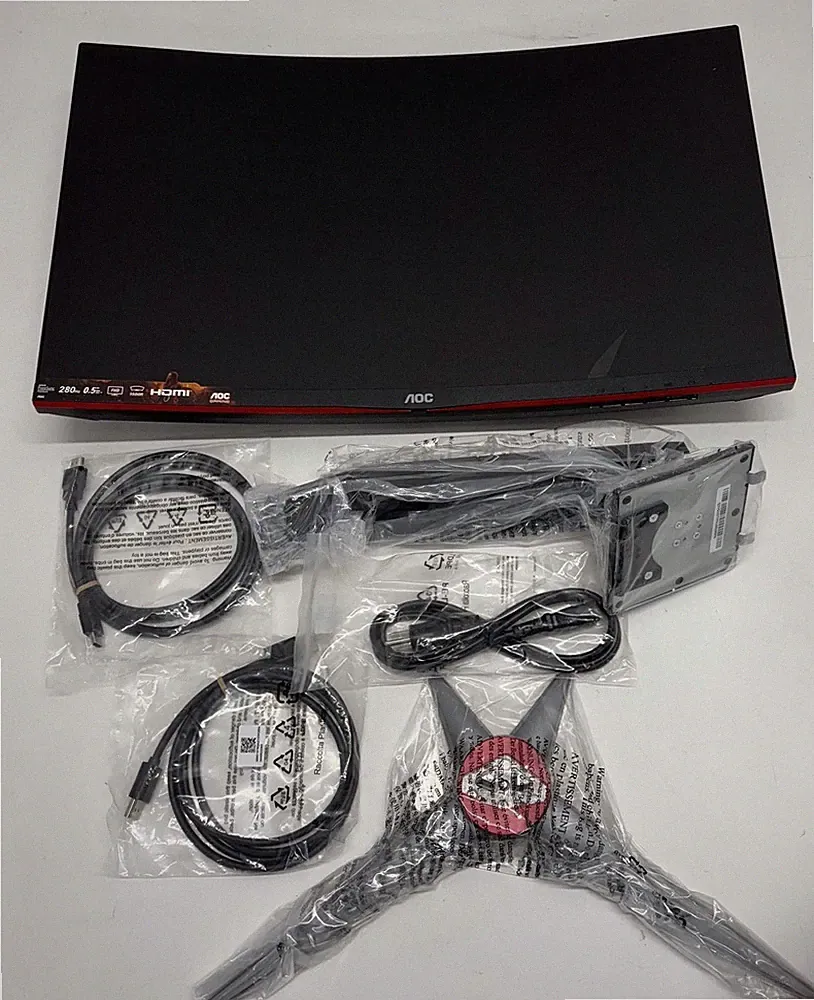 AOC C27G2Z 27" Curved Frameless Ultra-Fast Gaming Monitor-read