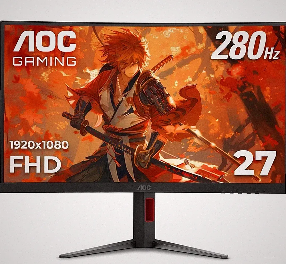 AOC C27G4H2 27" Curved Gaming Monitor, FHD 1920x1080 1500R