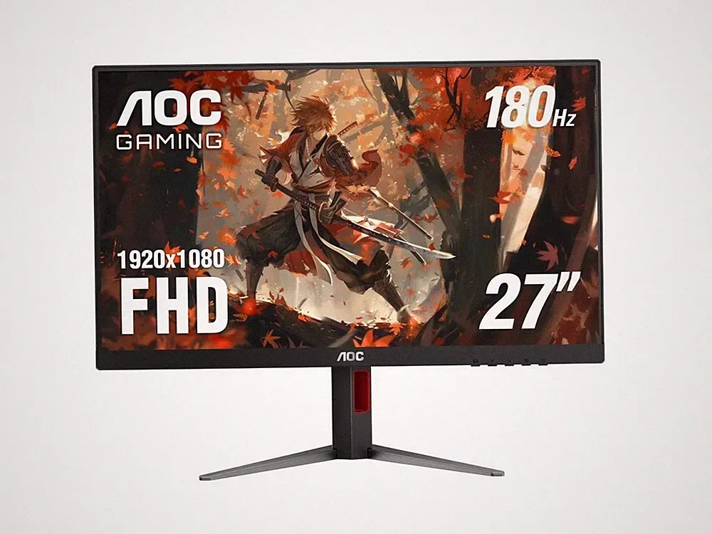 AOC C27G4X 27-Inch Curved Gaming Monitor, FHD 1920x1080, 180Hz, FreeSync, HDR10