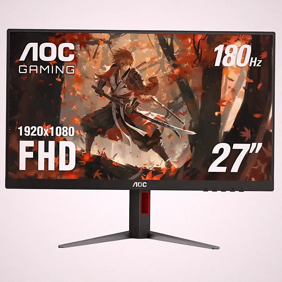 AOC - C27G4X 27" VA Curved Gaming Monitor, FHD (1920x1080), 180Hz, 0.5ms, Fre...