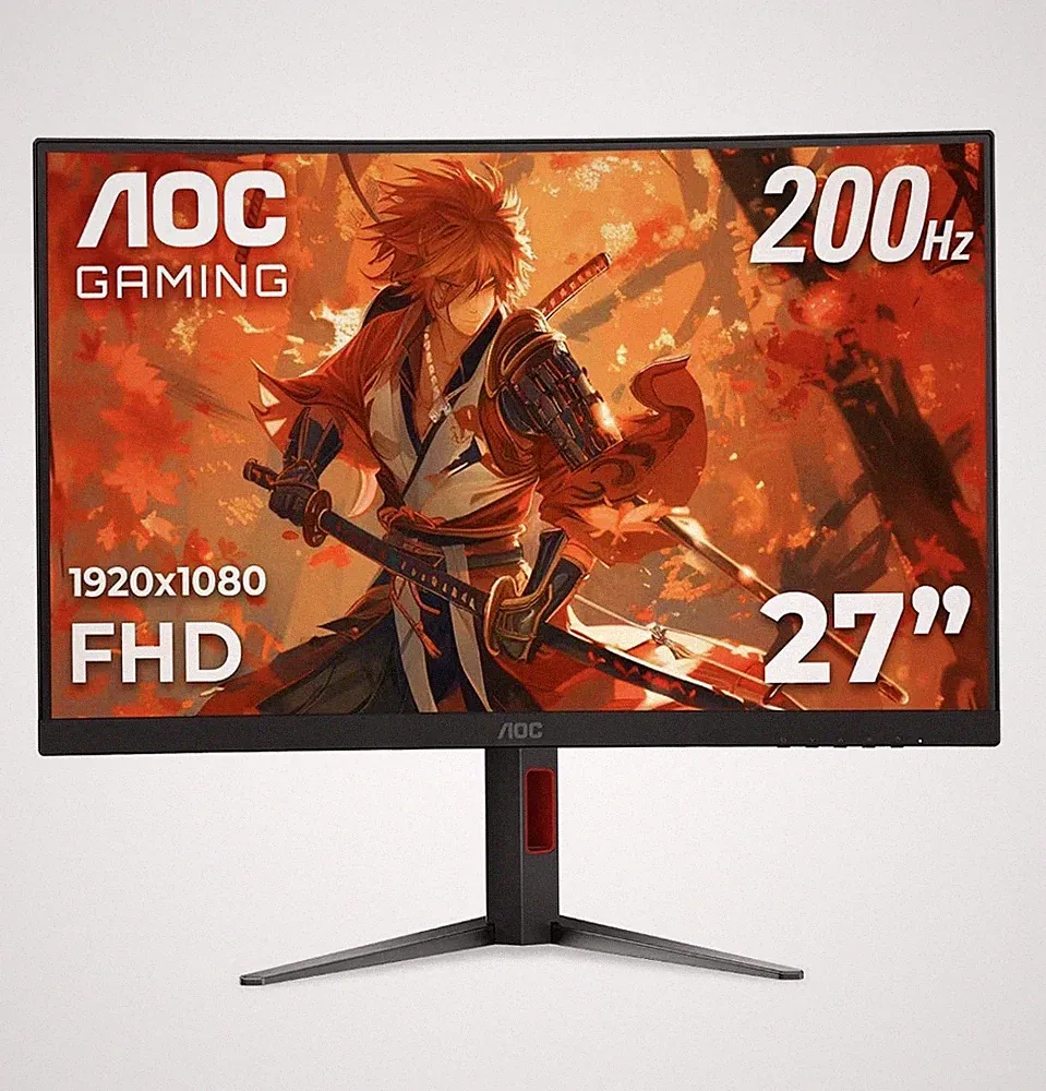 AOC C27G4Z 27" 200hz Gaming Monitor - Fully Adjustable Stand (Up/Down/Swivel)