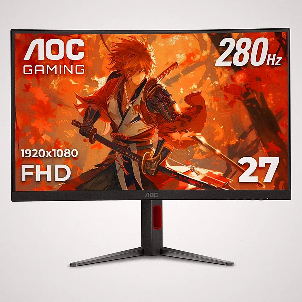 AOC C27G4ZH 27" Curved Frameless Ultra-Fast Gaming Monitor FHD 1080P 1500R