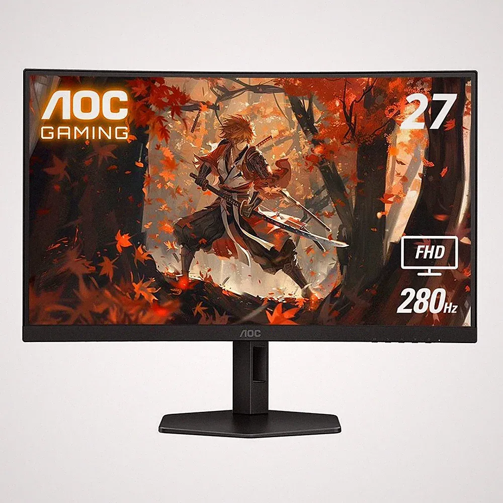 AOC C27G4ZX 27" Full HD 1920 x 1080 280Hz Curved Screen Gaming Monitor Black